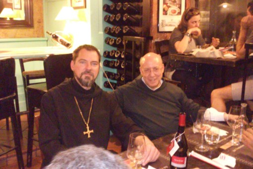 Meeting with Abbot Bruno during our 