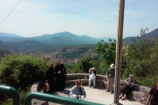 View of the town of Subiaco from Sacro Speco
