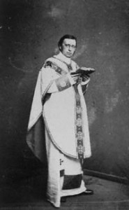 John Mason Neale, 1818-1866.  As an Anglican priest, he caused consternation by his desire for greater "Catholic" vesture and liturgical ornament combined with an  advocacy for the poor, especially their full inclusion in liturgical celebration (after James 2: 2-3).