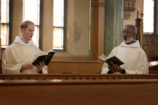 Br Gabriel and Br Ignatius Sing the Communion